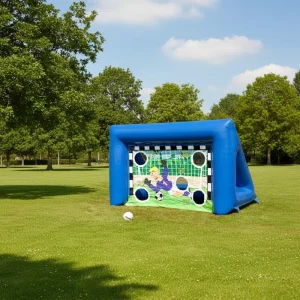 Most Popular Carnival Game Inflatable Soccer Shot Game Football with Customized Design