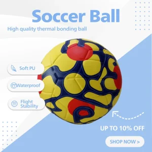 Most Popular Soccer Ball PU Training Football Thermal Bond Soccer Ball Size 4 and Size 5