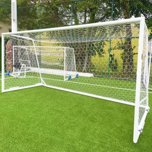 Movable Portable 11vs 11 Football Goal Post Soccer Gate Soccer Goal Net Aluminum Alloy Full Size Soccer Goal Sports Equipment