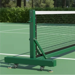 Movable Portable Sports Stainless Galvanized Tennis Equipment Wheeled Tennis Post