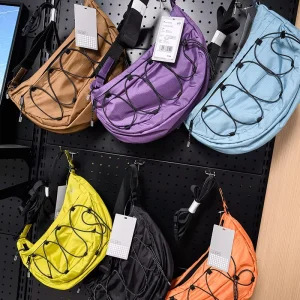 Multi-Color Adjustable Sling Crossbody Bag with Front Bungee Design Durable Lightweight for Daily Use