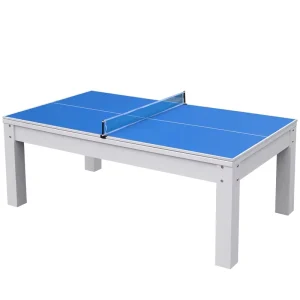Multi Function 3 in 1 Engineered Wood&HPL 7ft Billiard Pool Table Dining Top Table Tennis Top