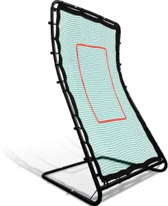 Multi-Position Return Trainer Softball & Baseball Rebounder with Bounce Back Net for Training