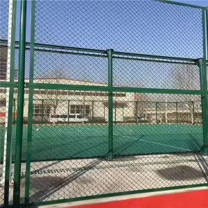 Multi-color 7ft 8ft 12ft Outdoor Sport Court Fence Sports Field Fence Nets PVC Coated Green Metal Chain Link Mesh