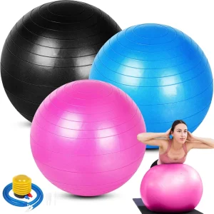 Multicolor PVC Yoga Gym Ball Customized Exercise Custom Logo Colorful Big Yoga Ball Fitness