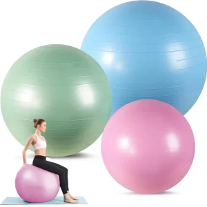 Multicolor PVC Yoga Gym Ball Customized Exercise Custom Logo Colorful Big Yoga Ball Fitness Exercise