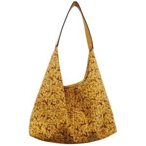 Natural Cork Tote Bag for Women Casual Hobo Style Custom Large Capacity Open Top Shoulder Bag for Work Daily Commute