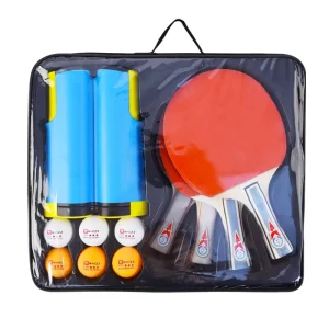 New Arrival Custom High Quality 001 Set Pingpong Racket Set Sports Equipment Durable Solid Wood Set N 1 Pair