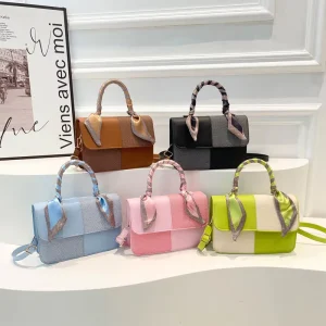 New Arrivals Women’s Silk Scarf Shoulder Bags Top Handle Handbags Popular Designer Bags