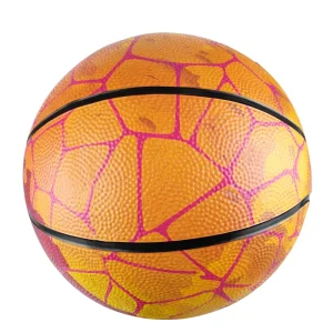 New Design Best Quality Customized Logo Inflatable Rubber Basketball Size 7