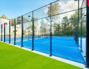 New Design Best Selling Custom Logo Panoramic Padel Tennis Court Sports Equipment Padel Court
