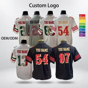 New Design Custom Clubs 32 Teams Style Stitched Embroidery Number American Football Wear High Quality American Football Jersey