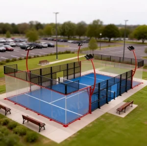 New Design Different Color Panoramic Padel Court Cancha De Padel Professional Manufacturer With 11+Years Experience