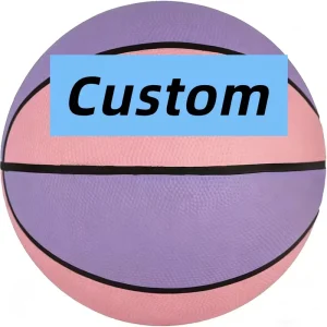 New Design High Quality Multicolor Custom Logo PU Basketball Size 5 6 7 Indoor Outdoor