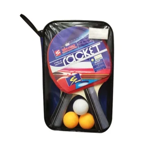 New Design High Quality Table Tennis Racket Wooden Pingpong Set with Carry Bag