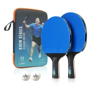 New Design K5000 Table Tennis Rackets Professional Pingpong Paddle Set For Training