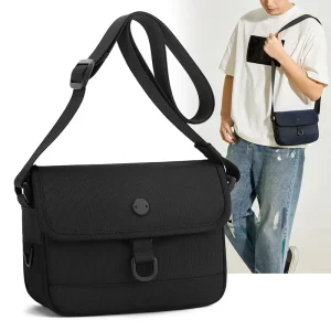 New Design Street Style Campus Travel Classic Snap Flap Men Large Capacity Workwear Messenger Bag Crossbody Shoulder Bag