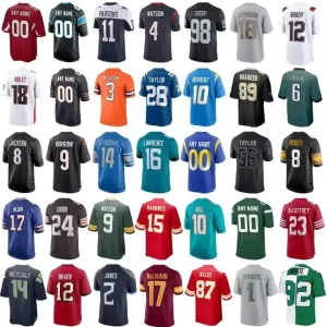 New Design US America 32 Teams Top Quality Embroidered Rugby Stitched Football Jersey for Men Women Kids Youth