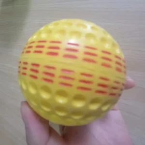 New Dimpled Balls With Seams Pitching Machine Balls PU Material Dimpled Baseball Softball Training