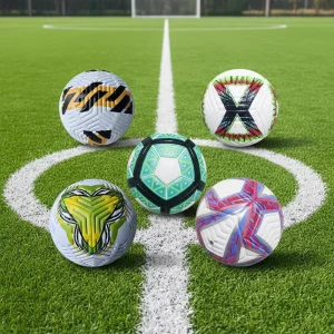 New Lightweight Eco Friendly Size 5 Soccer Balls for Youth Training Official Match Ball PVC Durable Machine Stitched