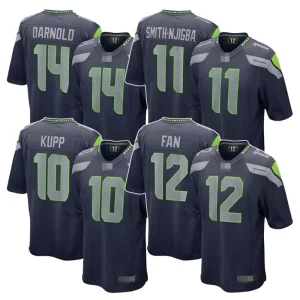 New Player Top Stitched American Football Jerseys Seattle #11 Smith Njigba Sport Jersey Accept Custom