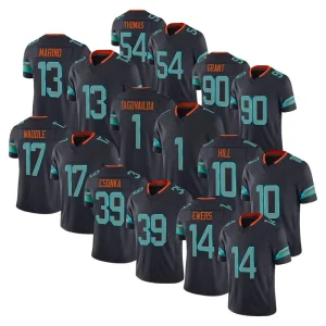 New Rivalries Stitched American Football Jerseys 1Tagovailoa 10 Hill 13 Marino 14 Ewers 17 Jaylen Wad dle