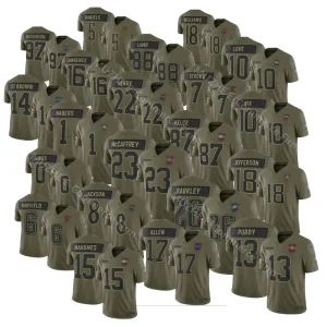 New Salute to Service Limited Jersey Stitched American Football Jersey High Quality Embroidery Rugby Jersey