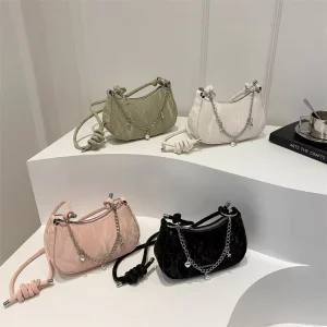 New Trendy Women’s Bag Simple and Stylish Crossbody Bag Texture Shoulder Bag for Women