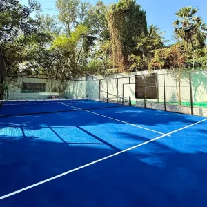 Newly Designed 20x10m Big Net Padel Tennis Court Super Panoramic 100% Hot Dip Galvanized 100x100x3.0mm Pole Tempered Glass