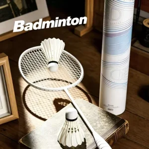 No.9 Straightened Goose Feather Shuttlecock 2-Layer Cork High Stability Professional Tournament Badminton Factory Direct OEM