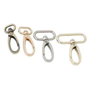 Nolvo World 6 Colors 12mm 16mm 25mm 37mm Multi Purpose Durable Shoulder Strap Swivel Snap Hooks for Handbag with Metal Hook Claw