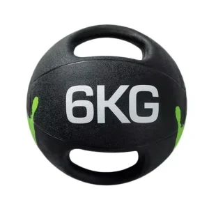 Non Slip Rubber Medicine Ball With Dual Grip Exercise for Strength Training With Handles