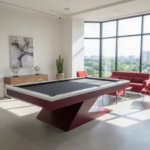 OEM 4 in 1 Modern Multi Game Billiard Pool Table with Air Hockey & Tennis Table for Home Entertainment