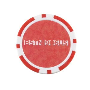 OEM ABS Plastic Clay Ceramic Poker Chips Durable Casino Tokens And Golf Marker With Custom Logo Sticker