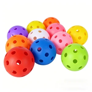 OEM Custom Logo 26 Hole Injection TPE Indoor Training Pickleball Balls