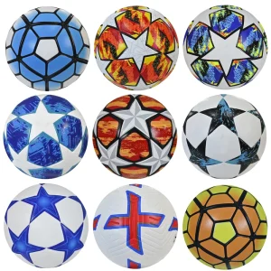 OEM Custom Printed Football All Size Soccer Ball Waterproof Wear Resistant Sports Ball for Club School Team Training Competition