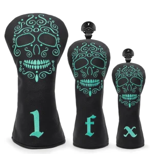 OEM Design Golf Club Covers Headcovers Leather Black
