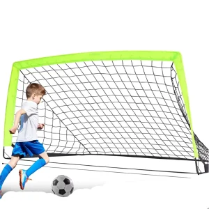 OEM ODM 2 Pack Portable Kids Soccer Goals Set Backyard Indoor and Outdoor Pop up Soccer Goals Training Equipment with Carry Bag