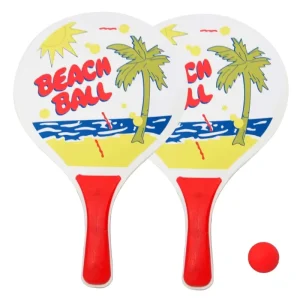 OEM ODM Custom Portable Wooden Beach Paddle Ball Set Outdoor Beach Racket Game For Kids And Adults Backyard Beach Play
