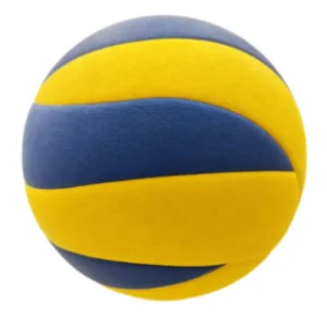 OEM ODM Customizable PU Yellow+Blue Size 5 Volleyball with Natural Rubber Bladder for Training