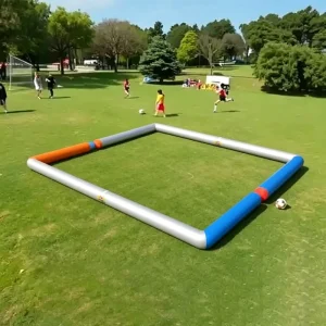 OEM ODM Customs Airfunpro Inflatable 3v3 Inflatable Soccer Pitch Football Pitch for Outdoor Sport Arena Movable Court Equipment