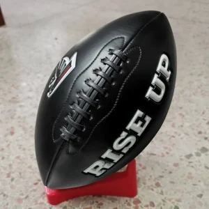 OEM Official Game Use Custom Logo Composite Leather Rugby Ball Custom American Football