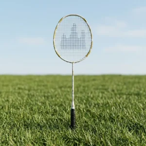 OEM Playing Sound Elastic Durable 0.66mm String Badminton Racket G6 Wooden Grip 28lbs High Rigidity