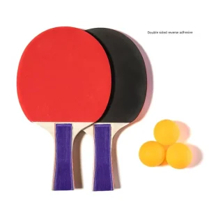 OEM Portable Professional Training Table Tennis Racket Junior Senior Athlete Star Sports Section Pair Sets Wood Table Tennis Pad