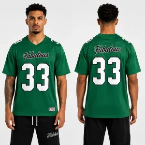 OEM Sublimated American Football Uniform Royal Green Blue Black White Rugby Jersey Personalized Logo Varsity Competition Wear