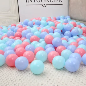 Ocean Balls 5.5 7 8cm Colorful Kids Pool Pit Ball Bulk Plastic Ocean Bobo Balls