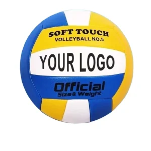 Official PU Leather Size Weight 5 Soft Touch Laminated Beach Custom Logo Print Volleyball Ball