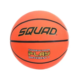 Official SQUAD Size 7 Custom Logo Durable 580-620g Deep Channel Natural Rubber Bladder Indoor Sports Basketball