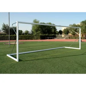 Official Size 24ft X 8ft Portable Aluminum Soccer Goals with Wheels for Competition and Training