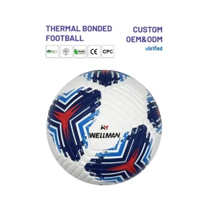 Official Size 5 Soccer Ball Custom Logo Print Thermal Bonded PU Leather Eco-Friendly Durable Outdoor Team
